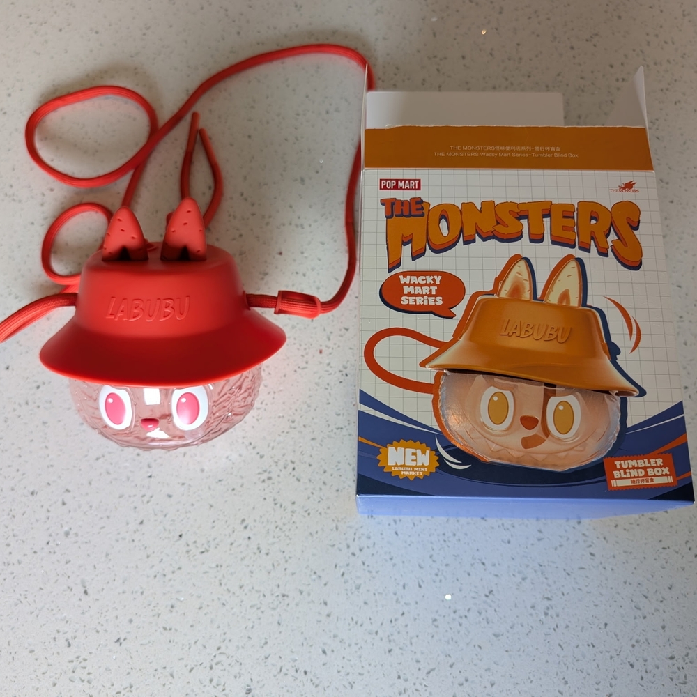 Red Monster Toy with Hat
